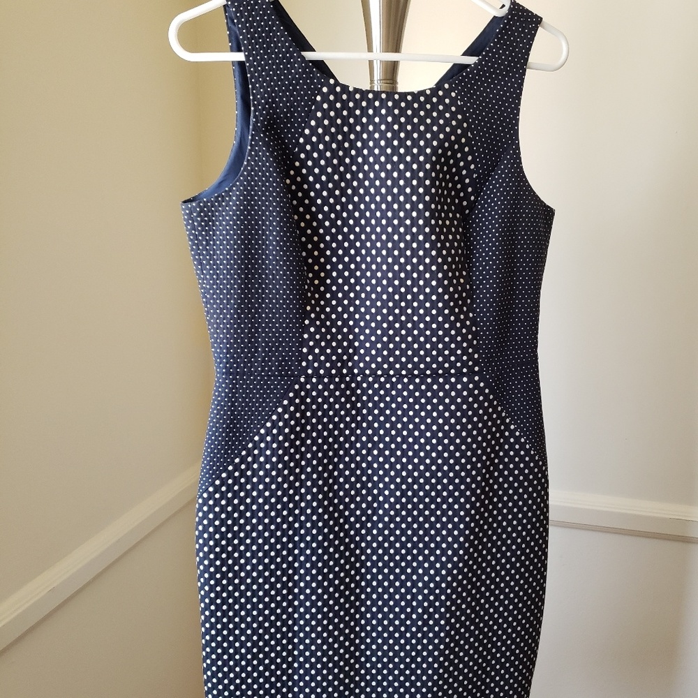Banana Republic Blue and White Dress Sz 8P EUC